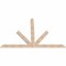 Ekena Millwork Saratoga Smooth Timber Gable Bracket, Douglas Fir, 96"W x 64"H x 1 1/2"D x 5 1/2"F, 16/12 Pitch GBW096X64X0206SAR00SDF - alternate 5